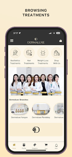 Android application Dermaluxe screenshort