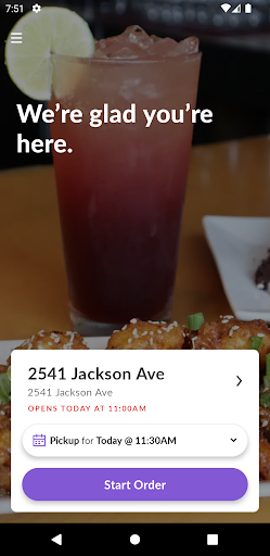 Android application Seva Restaurant screenshort