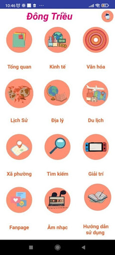 Android application ĐỊA CHÍ ĐÔNG TRIỀU screenshort