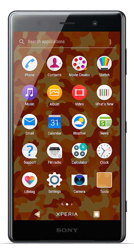 Orange Camo Theme for Xperia™ Screen 3