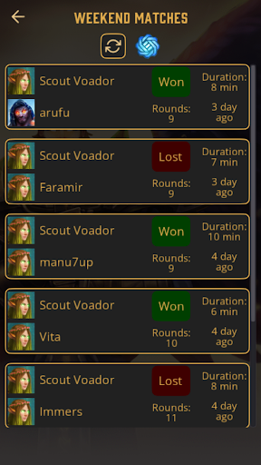 Gods Unchained Player Stats Screen 2