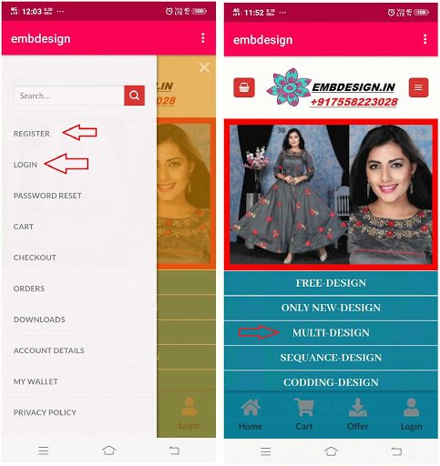 Android application embdesign - Embroidery Design screenshort