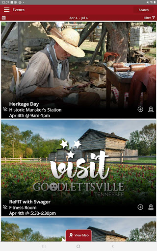 Screenshot of Visit Goodlettsville