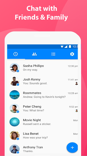 Messenger Text and Video Call Screen 2
