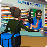Supermarket Robbery Crime City Mafia Robbery Games icon