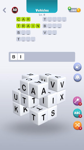 Word Cubes Screen 2
