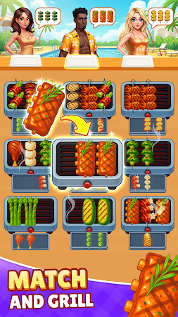 Game screenshot グリルソーティング：フードチャレンジ mod apk