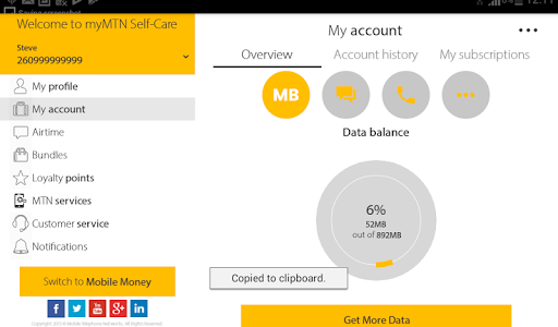 MyMTN 3.0.1 screenshots 6