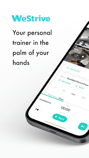 Android application WeStrive screenshort