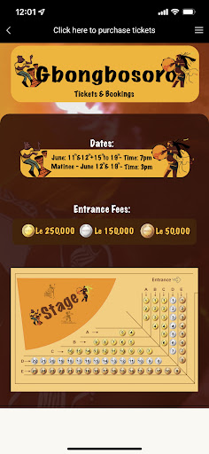 Ballanta Ticketting Screen 2