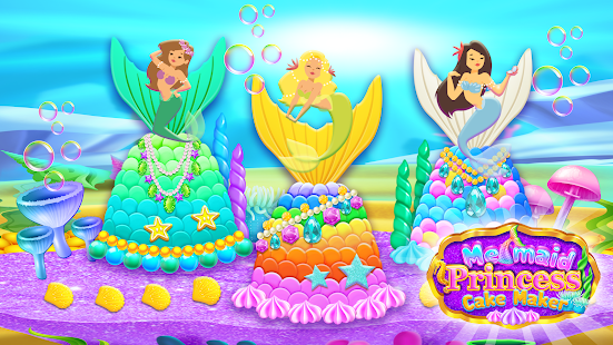 Mermaid Glitter Cake Maker apkdebit screenshots 5