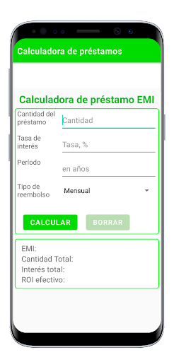 Captura de pantalla de Calculadora de préstamos.