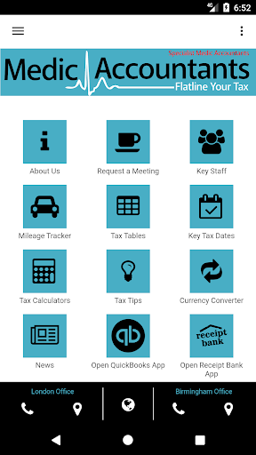 Android application Medic Accountants screenshort