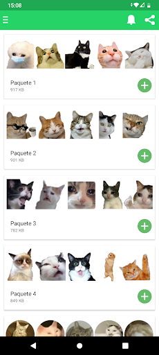 Stickers de gatos graciosos Screenshot 1 - AppWisp.com
