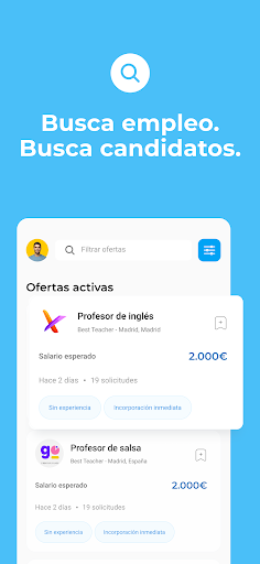 Android application BuscoClases screenshort