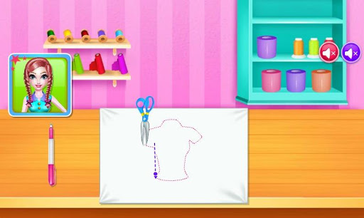 Sewing clothes school game