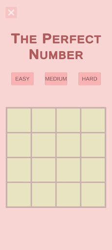 Android application Perfect Number - Math Puzzle screenshort