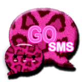 Leopard Pink theme for GO SMS icon