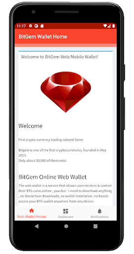Android application BitGem [BTG] Crytpo Wallet screenshort