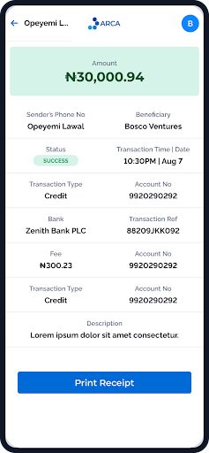 Android application ArcaMoney screenshort