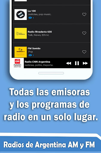 Radio Argentina Screen 2
