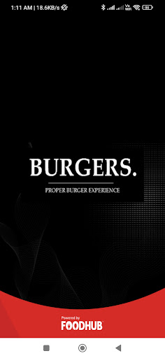Android application Proper Burger Experience screenshort