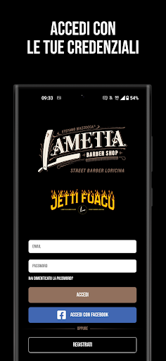 Android application Lametia Barber Shop screenshort