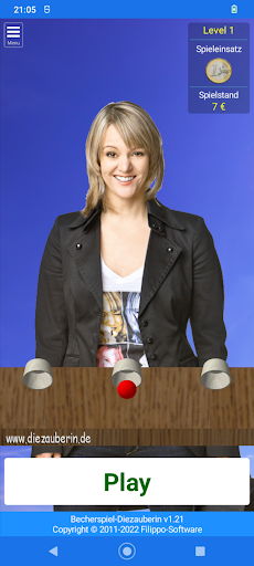 Android application Becherspiel screenshort