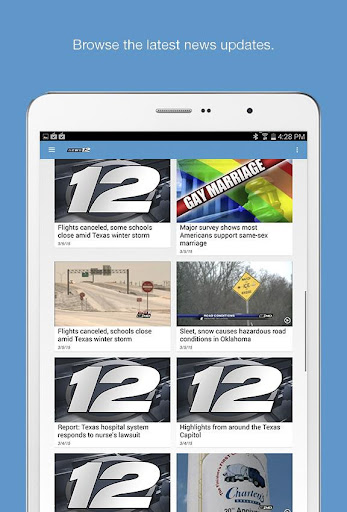 Screenshot of KXII News