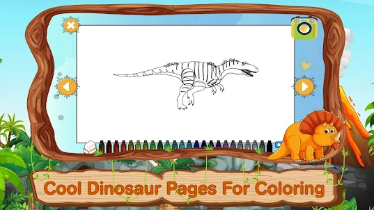 Dinosaur Coloring Games Puzzle
