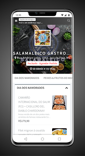 Android application Salamaleico Gastronomia screenshort