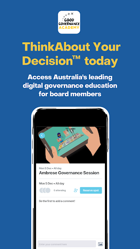 Good Governance Academy Screen 3