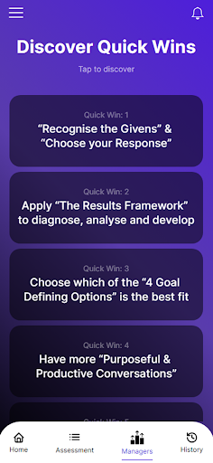 Android application Catalyst - Team Performance screenshort