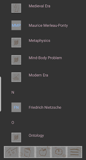 Android application Sophiapp Philosophy Dictionary screenshort