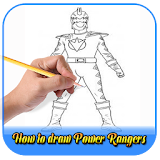 How to draw power rangers icon