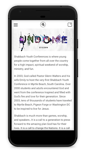 Shabbach Youth Conferences Screen 3