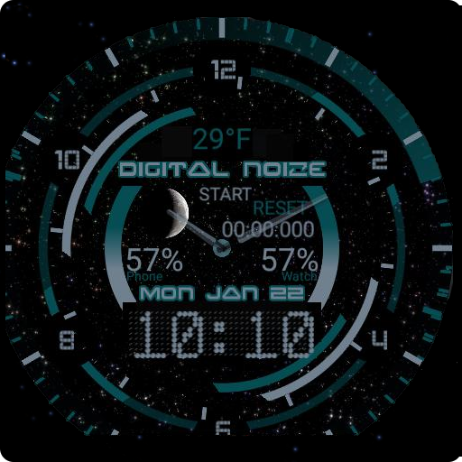 Digital Aqua HUD Watch Face logo
