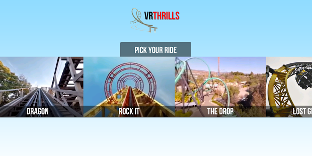 VR Thrills Roller Coaster Game Screenshot