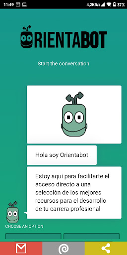 OrientaBot Screen 2
