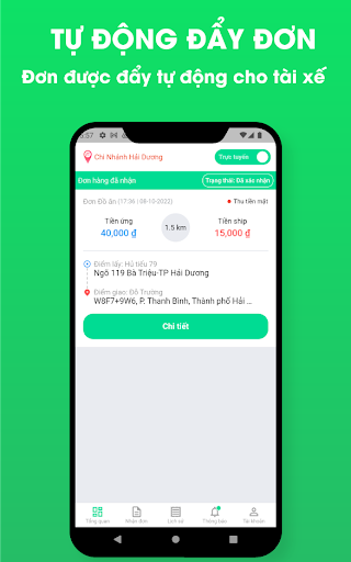 Tài xế Fastnow Screen 2