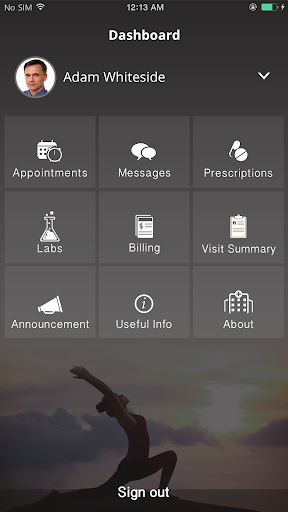 Android application NRG Clinic screenshort