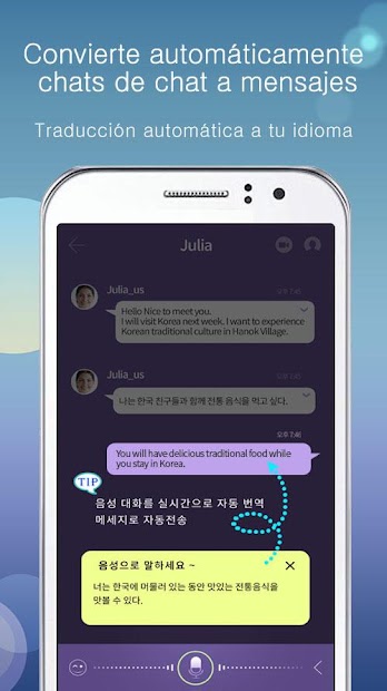Imatge 7 Traducción en tiempo real de videollamadas y chat android