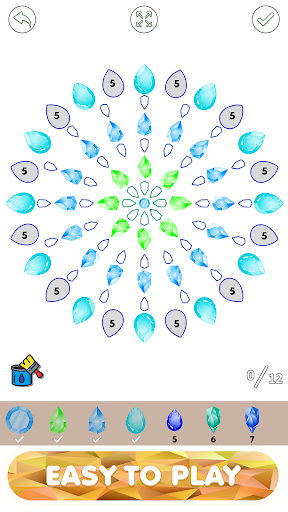 Gem Art Color By Number Book Screen 2