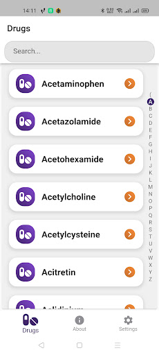 Android application LactRx screenshort