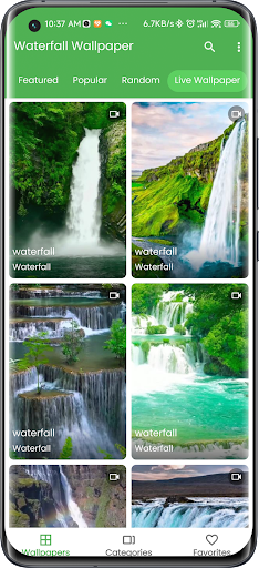 3D Waterfall Live Wallpaper Screen 2