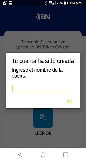 BN Token Celular Screen 2