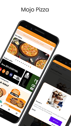 Android application Mojo Pizza Clone screenshort