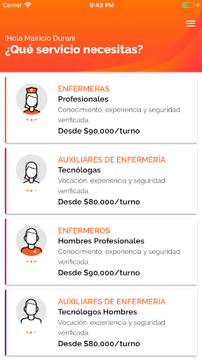Cuida2 Screen 2