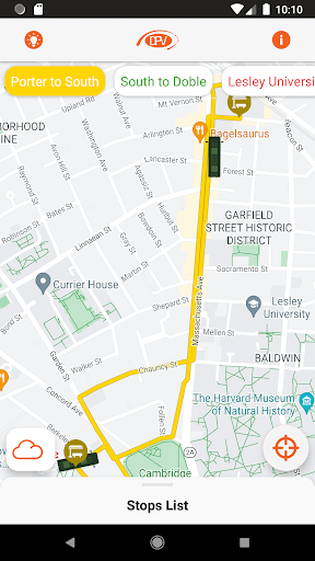 Android application WPU Shuttle screenshort