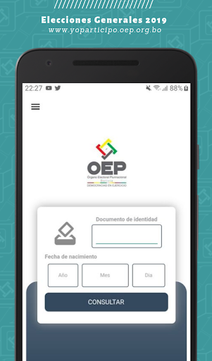 Android application Yo Participo screenshort